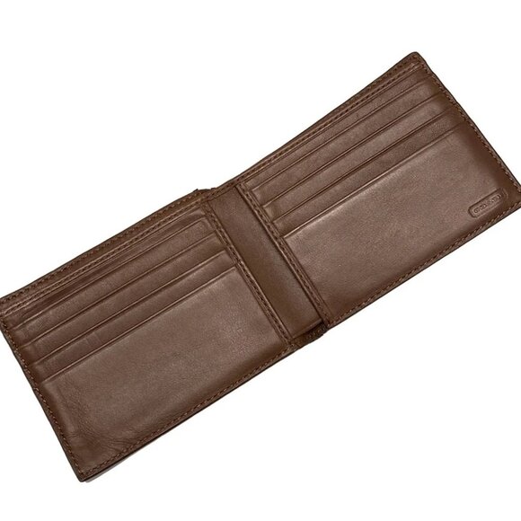 Auth COACH - Brown Leather Bill Holder - Picture 8 of 12